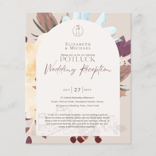 Rustic POTLUCK Wedding Template Guide (Vorderseite)