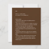 Rustic POTLUCK Wedding Template Guide (Rückseite)