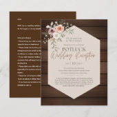 Rustic POTLUCK Wedding Template Guide (Vorne/Hinten)
