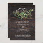 Rustic POTLUCK Wedding Template Guide (Vorne/Hinten)