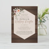 Rustic POTLUCK Wedding Template Guide (Stehend Vorderseite)