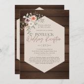 Rustic POTLUCK Wedding Template Guide (Vorne/Hinten)