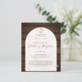 Rustic POTLUCK Wedding Template Guide (Stehend Vorderseite)