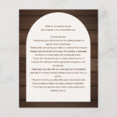 Rustic POTLUCK Wedding Template Guide (Rückseite)