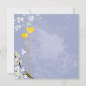 Rustic Powder Blue Wedding Jubiläum Einladung (Rückseite)