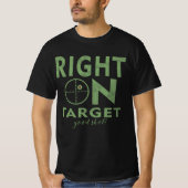 Rustic Precision Rifle Target Shooting T-Shirt (Vorderseite)