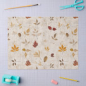Rustic Pressed Leaves Pattern –Autumn Botanical 10 Seidenpapier (Basteln)