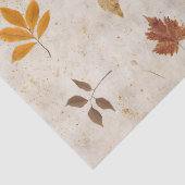 Rustic Pressed Leaves Pattern –Autumn Botanical 10 Seidenpapier (Detail)