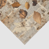 Rustic Pressed Leaves Pattern –Autumn Botanical 16 Seidenpapier (Detail)