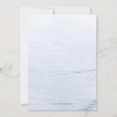 © Rustic Pristine Lakeside Wedding Custom Einladung (Rückseite)