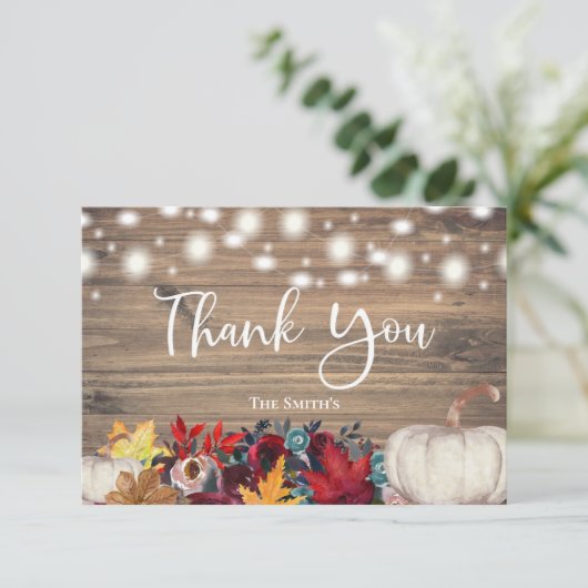 Rustic Pumpkin Aquamarin Orange Burgundy Fall Viel (Stehend Vorderseite)