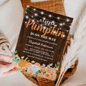 Rustic Pumpkin Baby Dusche | Fall Floral Einladung