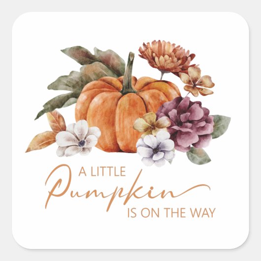 Rustic Pumpkin Baby Shooting Sticker (Vorderseite)