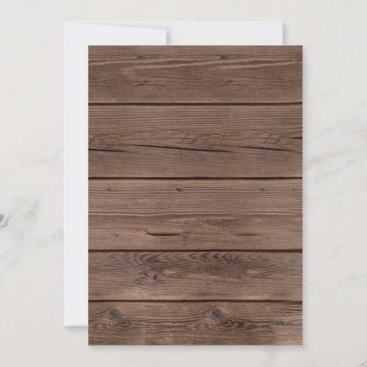 Rustic Pumpkin Barn Wood Erntedank Dinner Einladung (Rückseite)