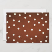 Rustic Pumpkin Danke Karte Blumenaustbraun (Rückseite)