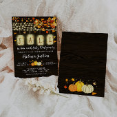 Rustic Pumpkin Fall Baby Dusche Einladung