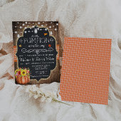 Rustic Pumpkin Fall Baby Dusche Einladung