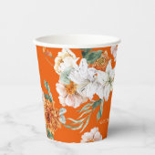 Rustic Pumpkin Fall Blumendusche Baby Baby Dusche Pappbecher (Vorderseite)