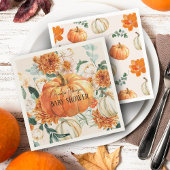Rustic Pumpkin Fall Blumendusche Baby Baby Dusche Serviette