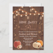 Rustic Pumpkin Fall Housewarming Einladung (Vorderseite)