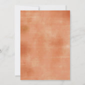 Rustic Pumpkin Floral Baby Dusche Einladung (Rückseite)