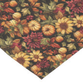 Rustic Pumpkin Floral Table Runner Saisonale Touch Großer Tischläufer (Ecke)