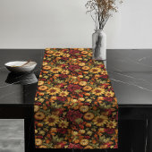 Rustic Pumpkin Floral Table Runner Saisonale Touch Großer Tischläufer