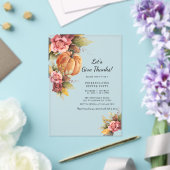 Rustic Pumpkin Friendsgiving Acryleinladungen (In Situ (Hochzeit))