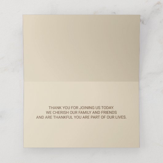 Rustic Pumpkin Happy Thanksgiving Platzkarte (Innenseite Aufgefaltet)