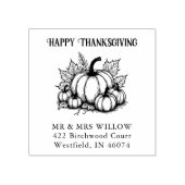 Rustic Pumpkin Harvest Arrangement Fall Gummistempel (Prägung)