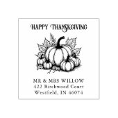 Rustic Pumpkin Harvest Arrangement Fall Gummistempel (Prägung)