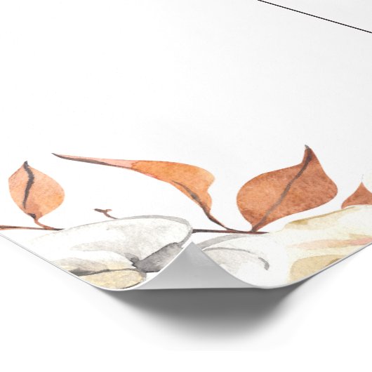 Rustic Pumpkin, HE oder SHE-Vorstand Poster (Ecke)