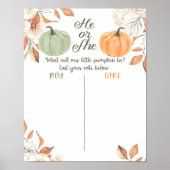 Rustic Pumpkin, HE oder SHE-Vorstand Poster (Vorne)