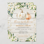 Rustic Pumpkin House Erwärmung Party Zuhause Sweet Einladung (Vorne/Hinten)