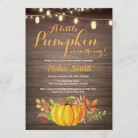 Rustic Pumpkin Mason Jar String Lights Baby Dusche