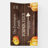 Rustic Pumpkin Patch Farm Business Banner (Vertikal)