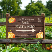 Rustic Pumpkin Patch Farm Business Banner