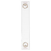 Rustic Pumpkin Thanky Table Runner Großer Tischläufer (Vorderseite)