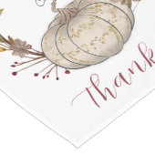 Rustic Pumpkin Thanky Table Runner Großer Tischläufer (Ecke)