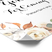 Rustic Pumpkin Vielen Dank für Ihr Kommen Poster (Ecke)