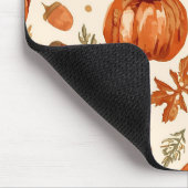 Rustic Pumpkins & Acorns Cozy Mouse Pad Mousepad (Ecke)