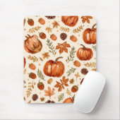 Rustic Pumpkins & Acorns Cozy Mouse Pad Mousepad (Mit Mouse)