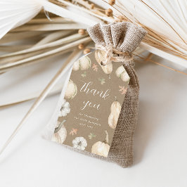 Rustic Pumpkins Fall Baby Dusche Vielen Dank für I Geschenkanhänger