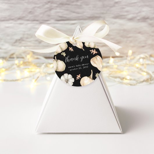 Rustic Pumpkins Fall Baby Dusche Vielen Dank Geschenkanhänger