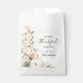 Rustic Pumpkins Thanksgiving Dinner Favor Bags Geschenktütchen
