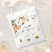 Rustic Pumpkins Thanksgiving Dinner Favor Bags Geschenktütchen (Ausgeschnitten)