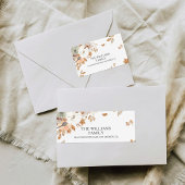 Rustic Pumpkins Thanksgiving Return Address Label Adressaufkleber