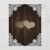 Rustic Purple and Blue Floral Enclosure Card Begleitkarte (Rückseite)