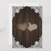 Rustic Purple Blue Hydrangea Rustic Wood Wedding Save The Date (Rückseite)