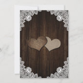 Rustic Purple Blue Hydrangea Rustic Wood Wedding Save The Date (Rückseite)